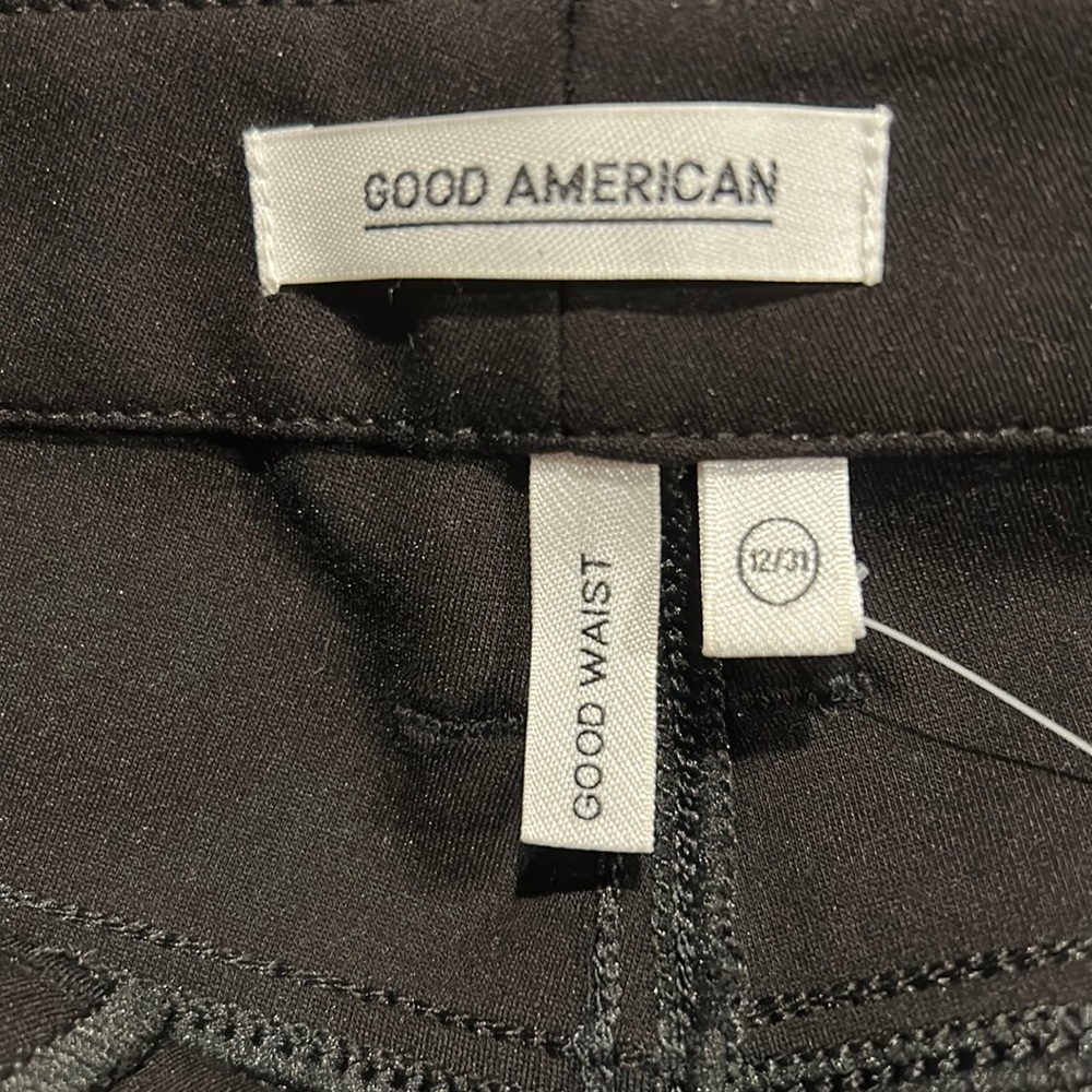 Good American Good Waist 12/31 Black Jeans NWT